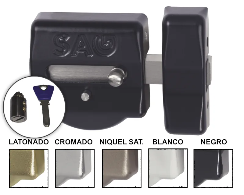 Cerrojo SAG EP50 con cilindro KESO 8000