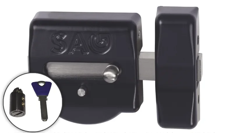 Cerrojo de sobreponer SAG EP50 con cilindro KESO 8000