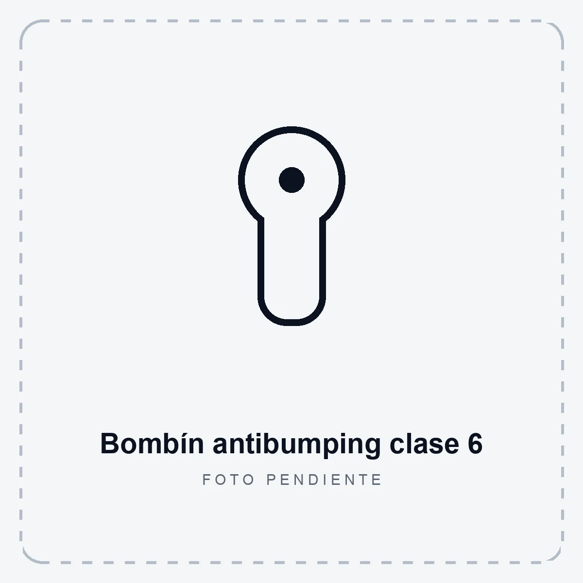 Marcador de posición: foto pendiente del bombín antibumping de clase 6